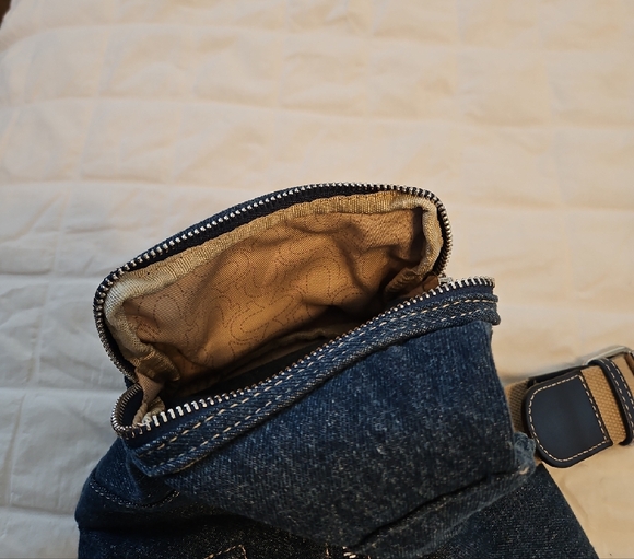 True Religion Blue Denim Crossbody Bag - Picture 7 of 14